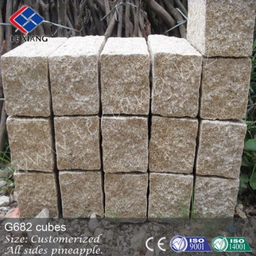 G682 yellow granite cubes