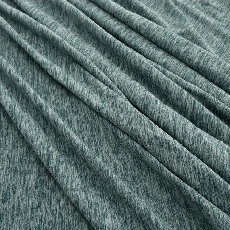 โพลีเอสเตอร์ 77% 23% สแปนเด็กซ์ DTY พิมพ์ผ้าถักเสื้อเดี่ยว