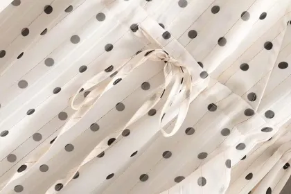 Women's Causal Wave point Long Sleeve Dress