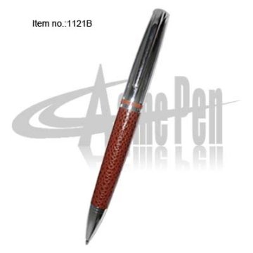 Popular high quality PU leather ball pen