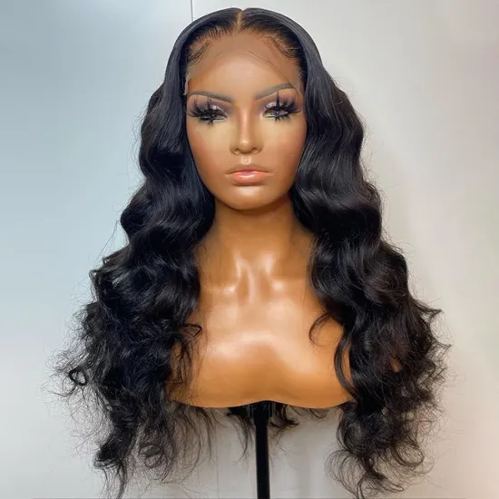 Wholesale Price Unprocessed Body Wave Human Hair 4x4 Lace Frontal Wig overnight delivery braided lace wigs for black  women