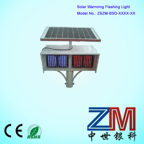 Used on Street LED Roadway Safety Solar Powered Traffic Warning Light/ Warning Light