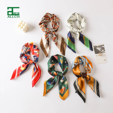 ALLCH Custom Luxury Silk Shawl for Women with Logo Pattern