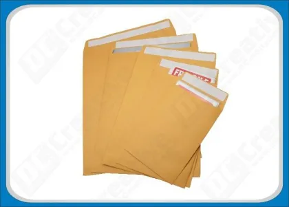 Brown Recyclable Flat Self-seal Kraft Paper Envelopes / Office Mailing Envelopes