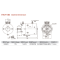 Moteur à courant continu hydraulique 12V 1400W