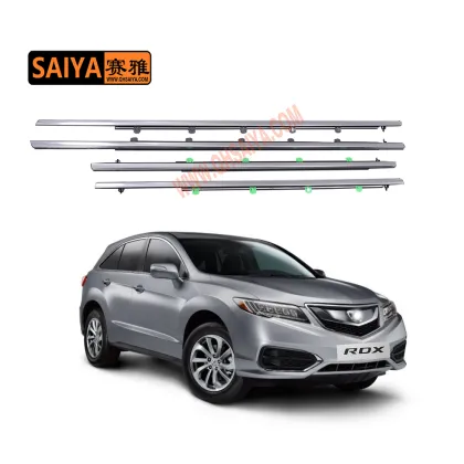 Acura RDX 2013-18 Front Door Weatherstrip Belt Seal Window Moulding Trim (72450-TX4-A01 72410-TX4-A01)