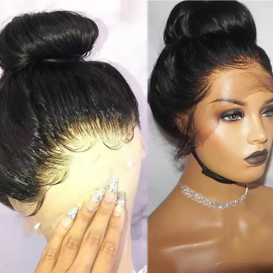 Natural Virgin Brazilian HD Human Hair Lace Front Wigs Cheap Cuticle Aligned Human HD Hair Wig Virgin Cuticle Human Hair Wig