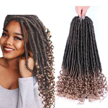 Onst Best Price Faux Locs Crochet Braids 20 Inch Soft Natural Soft Synthetic Hair Extension 24 Stands/Pack Goddess Locks