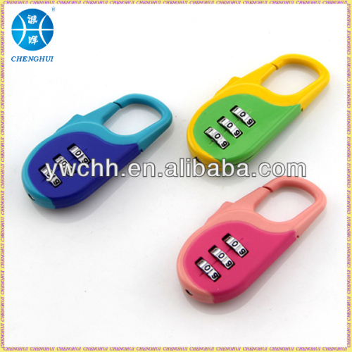 Promotional gift travel lock 3 digit combination lock for lockers digital door lock