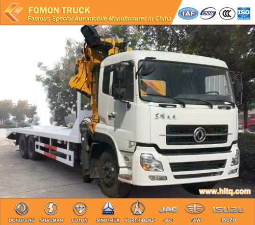 TIANLONG RHD platfrom truck dengan crane 25 ton