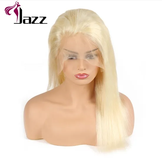 wholesale weaave 100% virgin short blonde human hair full lace wig