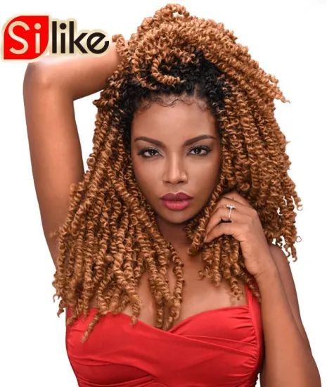 Pre-twisted Passion Twist Hair 6 Packs 18" Pre-looped Bohemian Crochet Hair New Style spring  Twist Crochet Hair Extensions