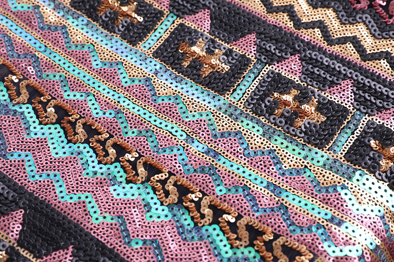 Spangle Embroidery Fabric For Decoration