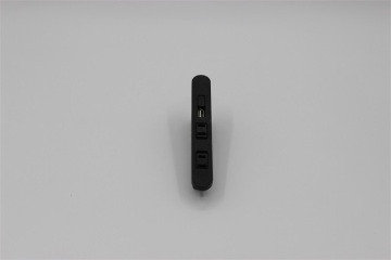 Plain Black Desktop Socket Double Socket