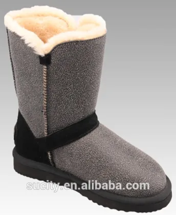 The newest style EVA winter boots snow boots wholesales Leather upper snow boots