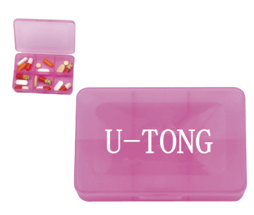 Rectangular 6 Sections Medicine Box