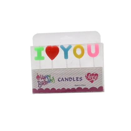 I Love You Birthday Decorative Cake Candle