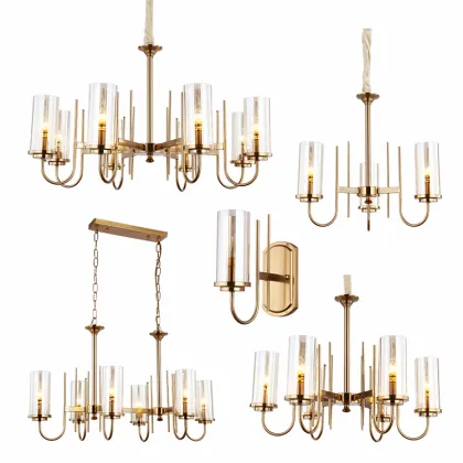 Rustic Hotel Lobby Chandeliers: Chinese Copper Electric Candles for Dining Room