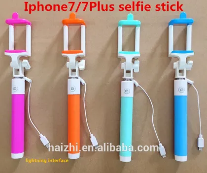Factory sale Selfie Stick Monopod With Connector Button Handle Monopod For iPhone 7 7 Plus