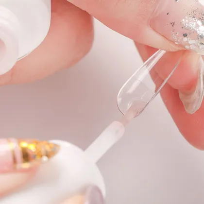 Hanyinails Hard Gel Glue Diamonds No-Learn Nail Tips Press-On Nails Extension Gel Glue