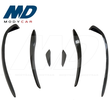 Carbon Fiber Front Bumper Canards for 2013-2015 Mercedes-Benz CLA-Class AMG CLA250 CLA45