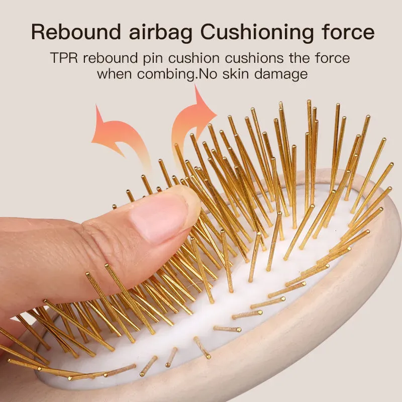 Custom Logo Wooden Pet Grooming Brush