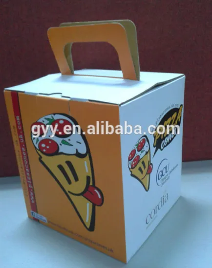 Take out pizza box with strong corrugated