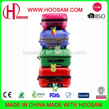 2017 new fashion custom gift soft pvc luggage tags