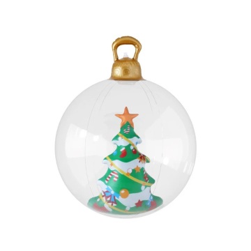 60 cm Riese klar aufblasbare Weihnachtskugelbaumdekoration