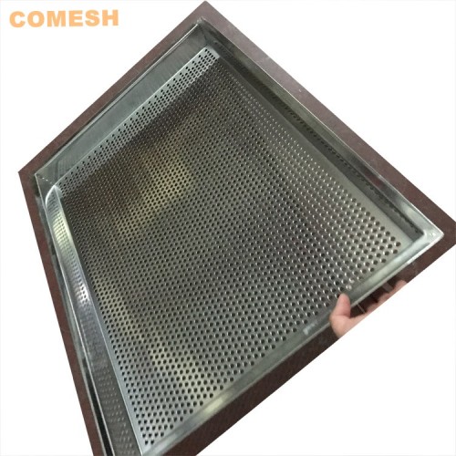 64x45cm+Stainless+Steel+Mesh+Metal+Perforated+Drying+Tray