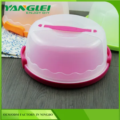 metal cake box plastic cake carrier cake box