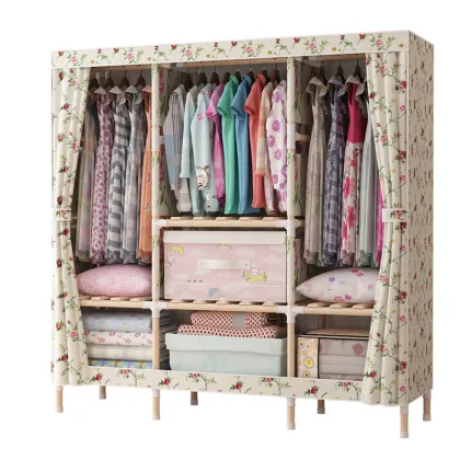 Portable Foldable Colorful Cloth Fabric Wardrobe Closet for Clothes