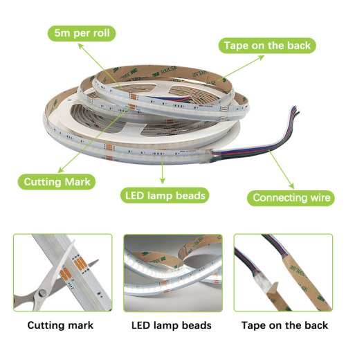 RGBW COB LED Flex Strip Light CRI>90