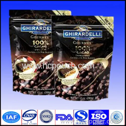 Zip Lock Aluminum Foil Coffee Pouch With Valve 