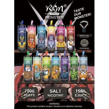 R&M Monster 7000 puffs All Flavors Device