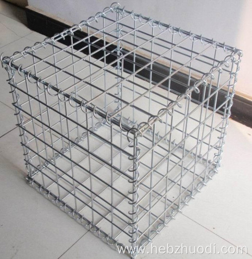 Galvanised welded gabion mesh box basket