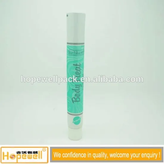 Green Serum Packaging Tube Used For Skin Brightening Neck Treatment