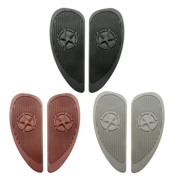 2PCS Vintage Motorcycle Tank Knee Pads - Retro Fuel Tank Protectors