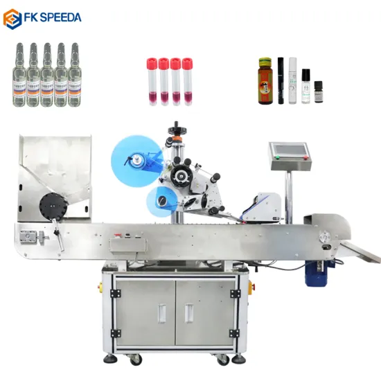 Automated Labeling Machine for Pharmaceutical Packaging: Vials, Syrups, Blood Test Tubes