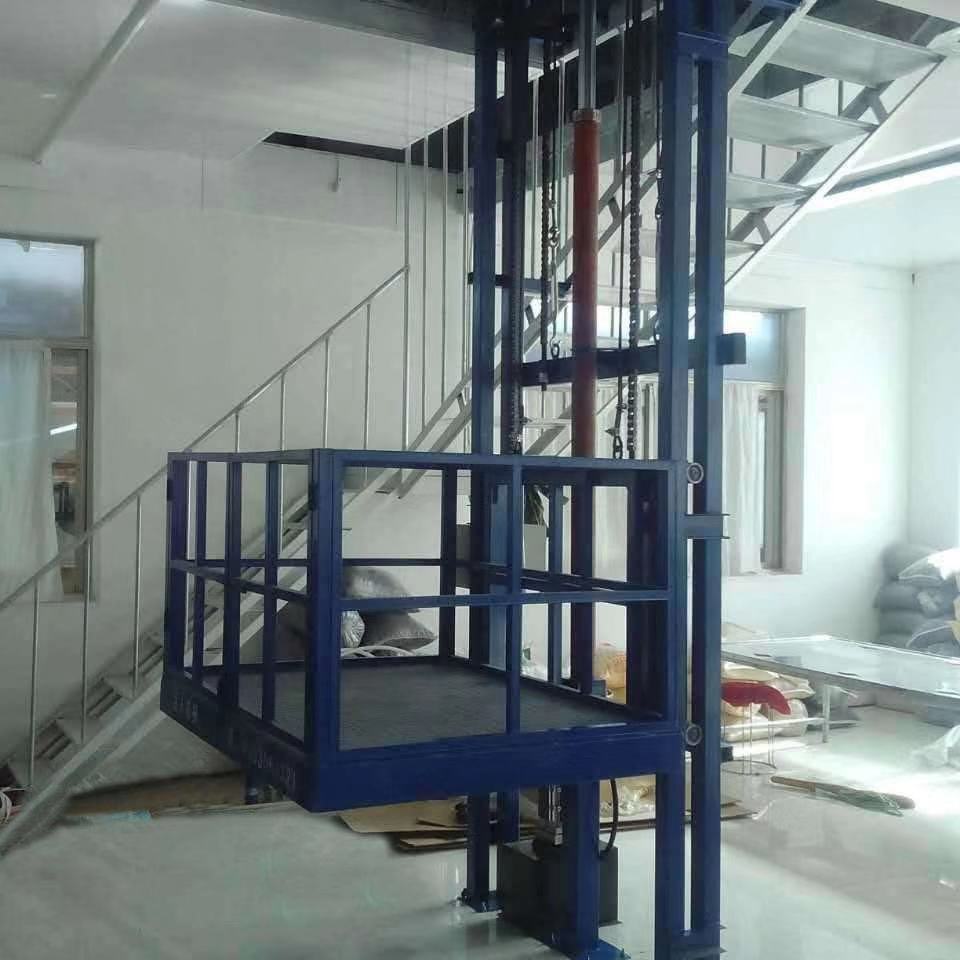 Hydraulic Guide Rail Cargo elevators