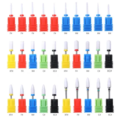 Ceramic Nail Drill Bits Set for Manicure Tools