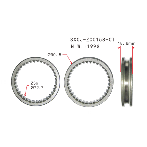 Synchronizer S0120/SH120 för Honda B16 3/4 manuell växellåda 1992-2001