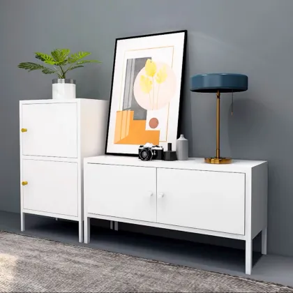 Metal TV Cabinet for Living Room Storage