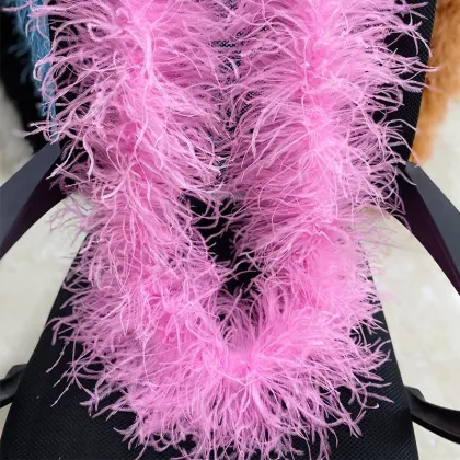 Hot Selling High Quality Colored Ostrich Feather Trimmed Ostrich Feather Costumes, Wedding Pajamas