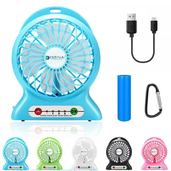 Rechargeable Battery Mini Hand Held Portable USB Fan