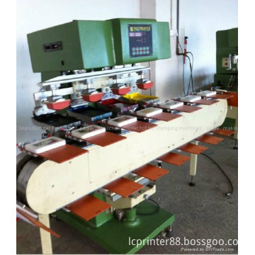 4-color open tray pad printer for panels