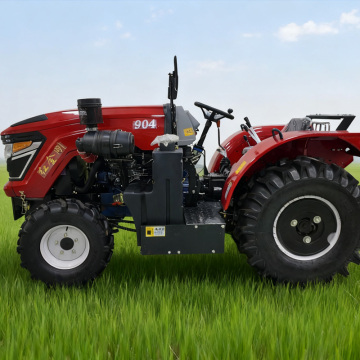 4x4 Red Diesel Wheel Tractor for Agriculture Use