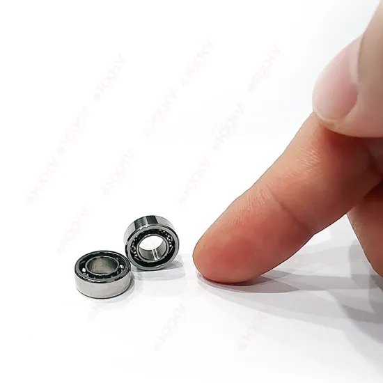Hybrid Ceramic Ball Bearing R188 SS Rings Double Ribbon Retainer ZRO2 Balls 6.35mm x 12.7mm x 4.7mm