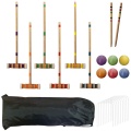 Eastommy venta caliente juego de croquet para seis jugadores al aire libre