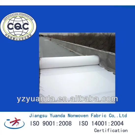 short fiber needle punched Geotextile nonwoven sheet factory